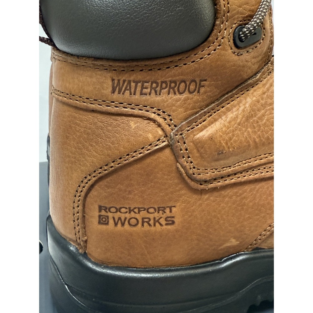 Rockport Works Men's 11w Tru-Tech Waterproof Boot Comp toe 6" Work boot NEW‎ NIB - Picture 8 of 8
